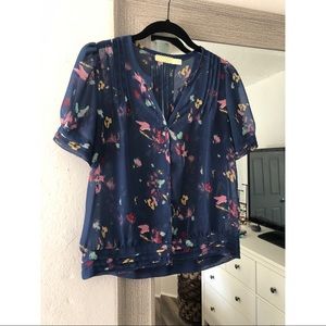 Pins and Needles Blue Blouse